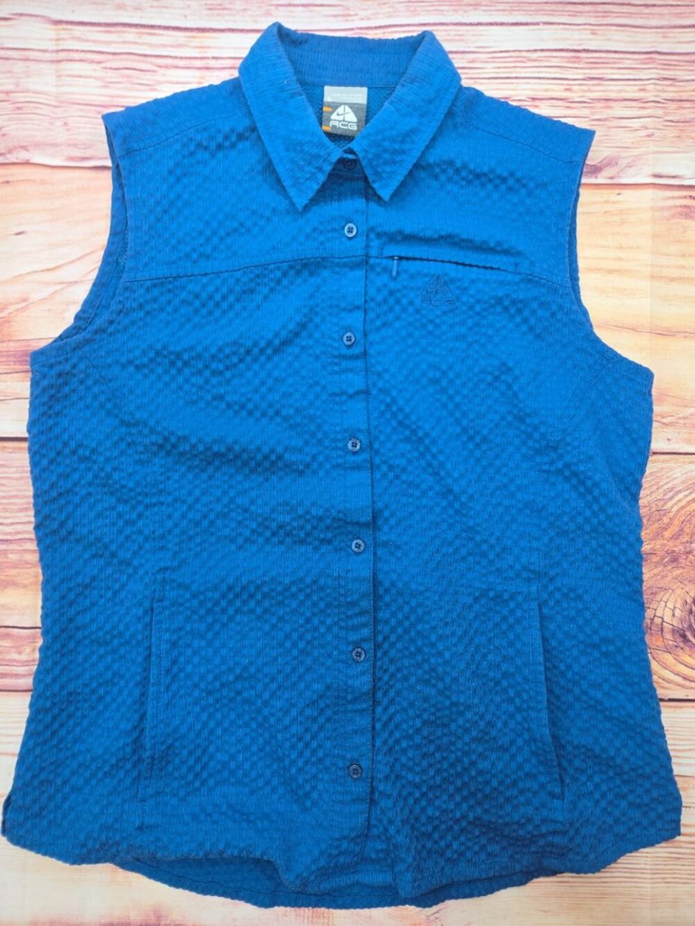 Nike ATG Womens Blue Sleeveless Vest Shirt Large